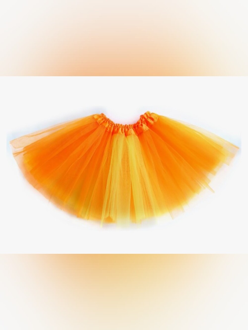 New!  3 Layered Yellow Orange Tutu Skirt
